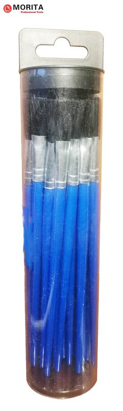 Jaillissez le poil en plastique d'ensemble de poignée de brosse + flux de application noir ou bleu en plastique ou colle de la longueur 195mm dans à commun et des fils